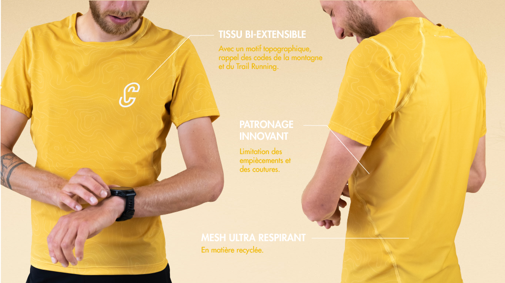 Description du t-shirt de running - Caprin Sport